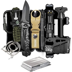 Survival: Survival Kit - 12pc With Waterproof Case
