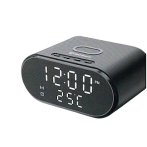 Habicare: Maxguard 15W 2 IN 1 Alarm Clock & Wireless Charger