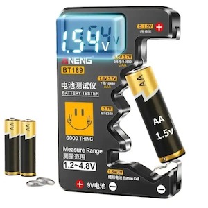 Hbc Battery Testers: Battery Tester BT189 (Button Cell, AA, AAA, C, D, 9V, 14500, 16340)
