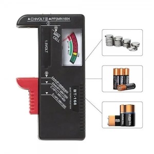 Universal Battery Tester For AA, 9V, Button Type Batteries