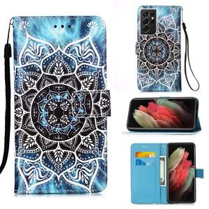 Samsung Galaxy S21 Series Cases: Samsung S21 Ultra Case Designer PU (Mandala)