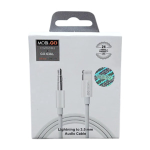 Earphones: Lightning To 3.5mm Aux Audio Adapter Cable (GO63AT)