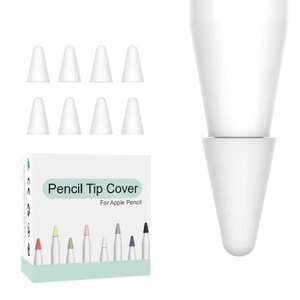 Apple Pencil: Replacement Apple Pencil Tip Cover 8 Pack (1st & 2nd Generation) (White)