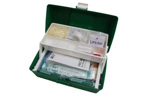 12 Person First Aid Kit Mobile or Wall Cabinet