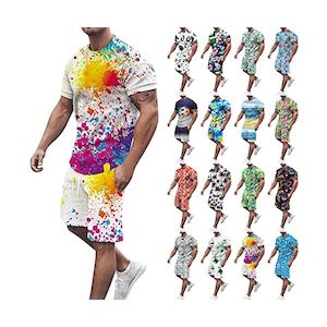 Products: XVSSAA Men’s Tracksuit Summer 2 Pieces Casual Activewear Short Sleeve Shirt and Shorts,Men’s Sport Shorts Set Tracksuit