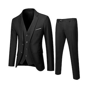 Men’s 3 Piece Classic Fit Suit Sets 1 Button Casual Slim Prom Dress Suits Busi&hellip;