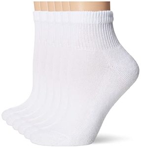 Hanes Women’s Value, Ankle Soft Moisture-Wicking Socks, Available in 10 and 14-Packs