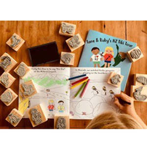 Winter Sale: NZ Tiki Tour Stamp Kit - Travel Around NZ!