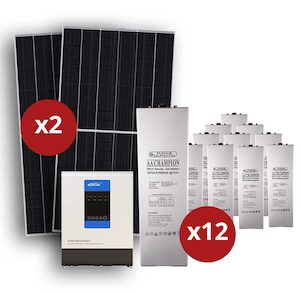 Homes: 24V Tiny Home Off-Grid Solar Kit set With Gel Batteries