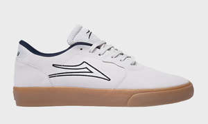 CARDIFF White/Gum Suede