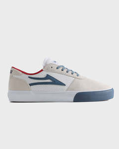 MANCHESTER  WHITE SUEDE NAVY PERF