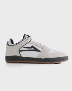 Shoes New Arrivals: TELFORD LOW - WHITE SUEDE CORDURA BLACK