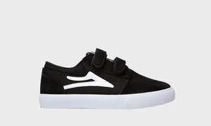 Kids Shoes: GRIFFIN KIDS BLACK/WHITE SUEDE
