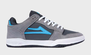 Sale: TELFORD LOW GREY/ CYAN SUEDE