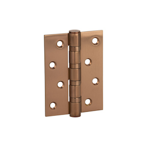 Products: Ellis Butt Door Hinge Pair 100mm - Brushed Copper (NZ) ABI Bathrooms & Interiors