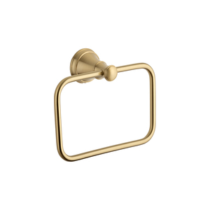 Products: Kingsley Hand Towel Holder - Brushed Brass (NZ) ABI Bathrooms & Interiors