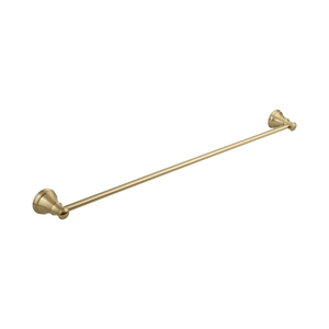Products: Kingsley Single Towel Rail - Brushed Brass (NZ) ABI Bathrooms & Interiors