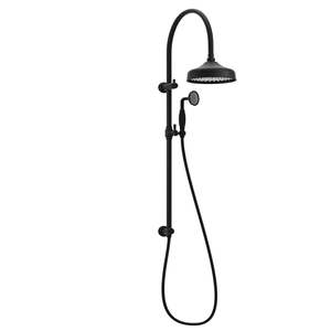 Kingsley Shower Rail Set - Matte Black (NZ) ABI Bathrooms & Interiors