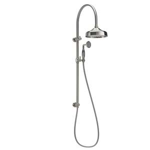 Kingsley Shower Rail Set - Brushed Nickel (NZ) ABI Bathrooms & Interiors