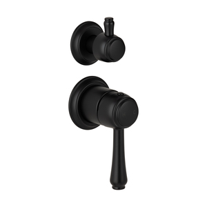 Products: Kingsley Shower Top Diverter - Matte Black (NZ) ABI Bathrooms & Interiors
