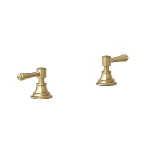 Kingsley Assembly Bench-Mounted Taps - Brushed Brass (NZ) ABI Bathrooms & Interiors