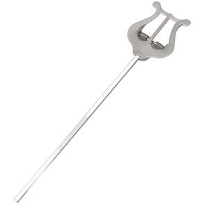 Lyres: Trumpet Lyre Nickel Straight