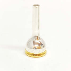 Used Mercer & Barker Tenor Horn Mouthpiece MB3-H (Silver, with Gold Rim and Cup)
