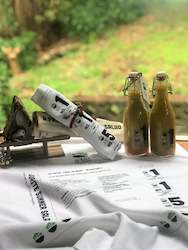 TEA TOWEL -FAV SUMMER SALAD RECIPE - INDIAN COTTON - WHITE -520mm x740 mm