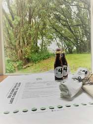 Condiments: TEA TOWEL-OVEN BBQ JUICY SPARE RIBS RECIPE- WHITE INDIAN COTTON- 520mm x 740 mm