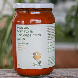 ROASTED TOMATO, CAPSICUM & BASIL SOUP -700ml - vegan