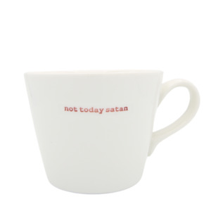Kitchen: NOT TODAY SATAN MUG – 350ML