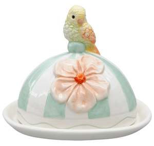 Homewares: Perdy Parrot Butter Dish.