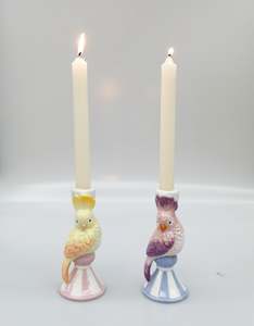 Perdy Parrot Candlestick