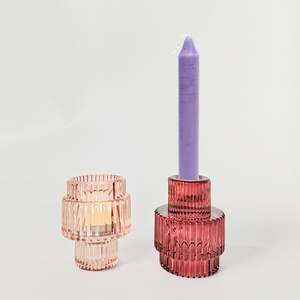 Glass Candle Holders