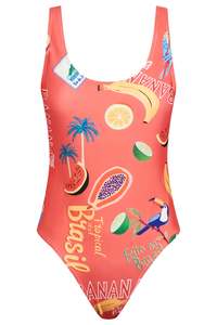 Cabana One Piece Swimsuit - Brasil Coral