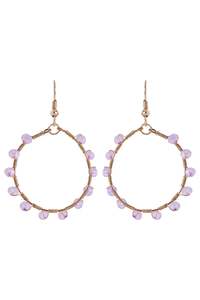 Sale: MUSE EARRING- LILAC HOOP
