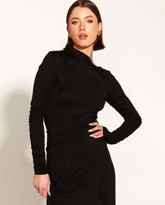 Sweet Soul Asymetric Bodysuit - Black