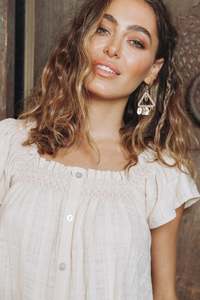 Sale: ANTILLIA DROP EARRING- TRIANGLE DROP