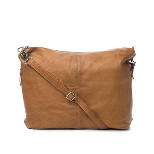 Dusky Robin Handbags: ADELE BAG- TAN