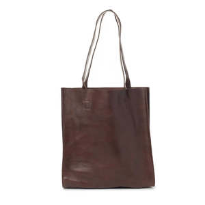 Dusky Robin Handbags: CATIE TOTE- BROWN