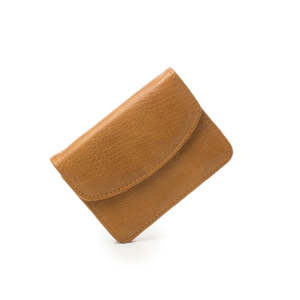 Dusky Robin Handbags: KITT PURSE- TAN