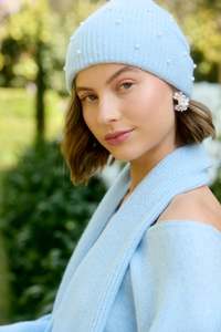Hair Accessories: ATHENA BEANIE- SKY