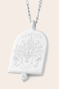 Sale: AQUARIUS ZODIAC NECKLACE- SILVER