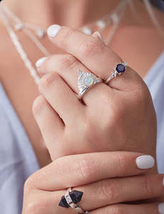 Accessories: Be The Light Opal Ring- Silver