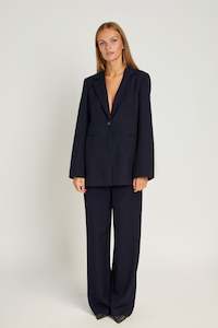 Mea Wide Pants in Dark Blue Shimmer