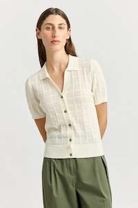 Open Stitch Button Polo Toorallie