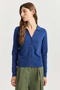 Knitwear: Fine Collar Cardigan  Toorallie