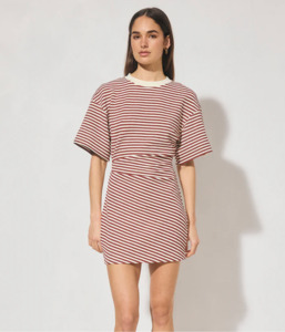 Aura Mini Dress Burgundy Mon Renn