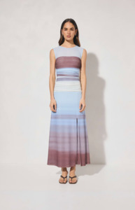 Chroma Dress Dusk Stripe