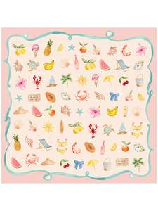 The DH x CASS DELLER Petite Silk Scarf - Dark Hampton